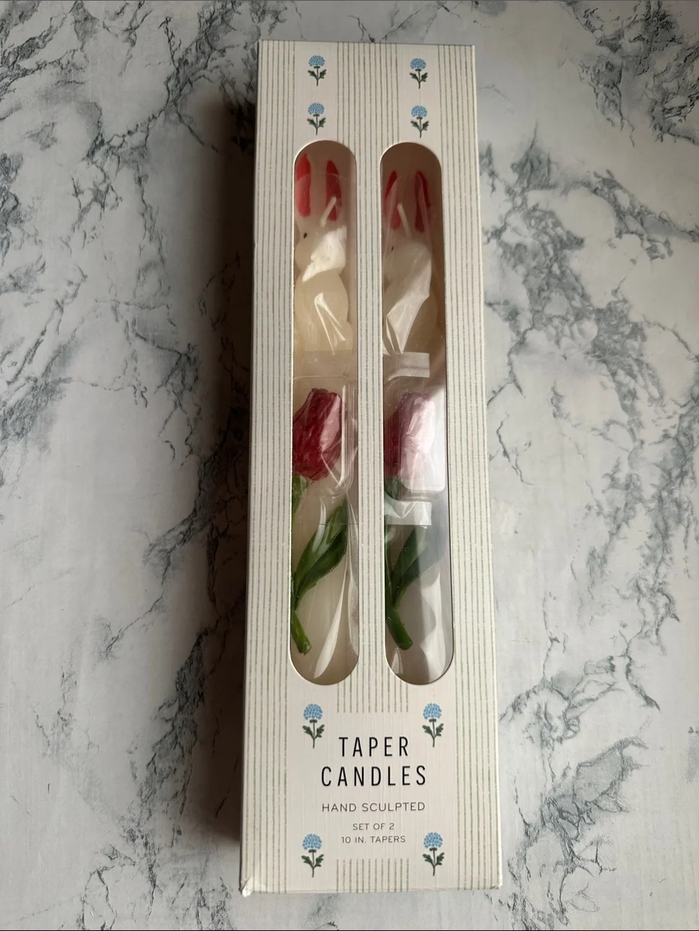 NIB Anthropologie Bunny Taper Candle, Set of 2 in Bunny